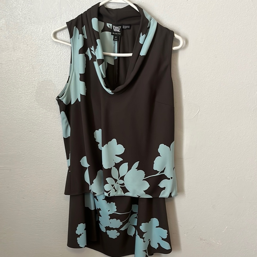 Woolworth’s Size 12 Two Piece Polyester shirt and skirt!